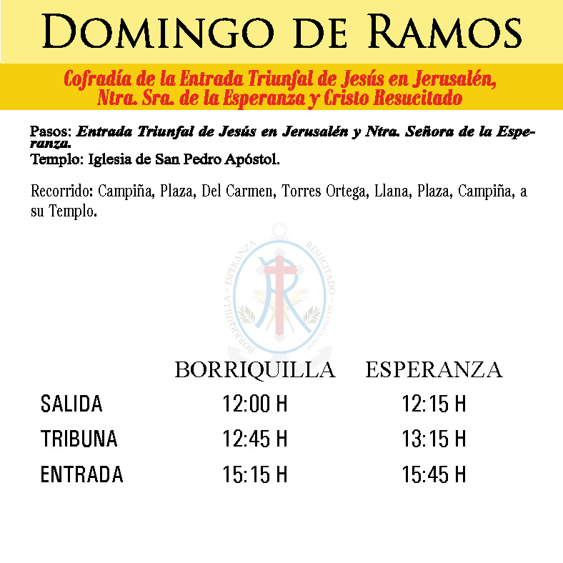 Horarios e itinerarios de la Semana Santa 2025 - alcaudete.es